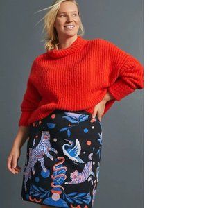 Anthropologie SUPER NICE LETTERS JULIE MIDI skirt